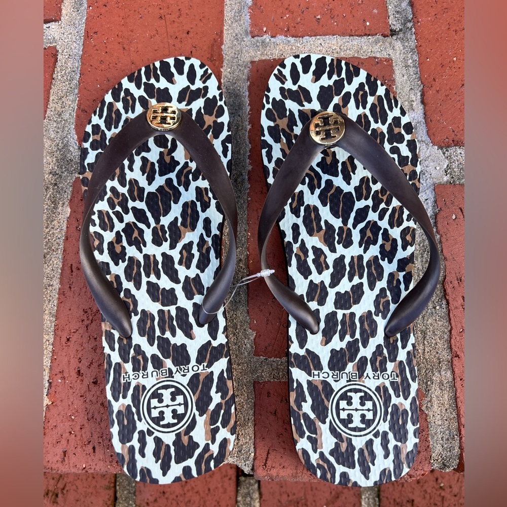 Tory Burch Reva Rubber Flip Flops Size 8